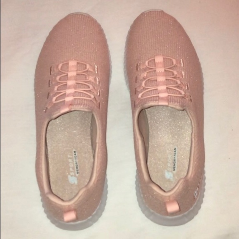 Pink sparkly Sketchers sneakers